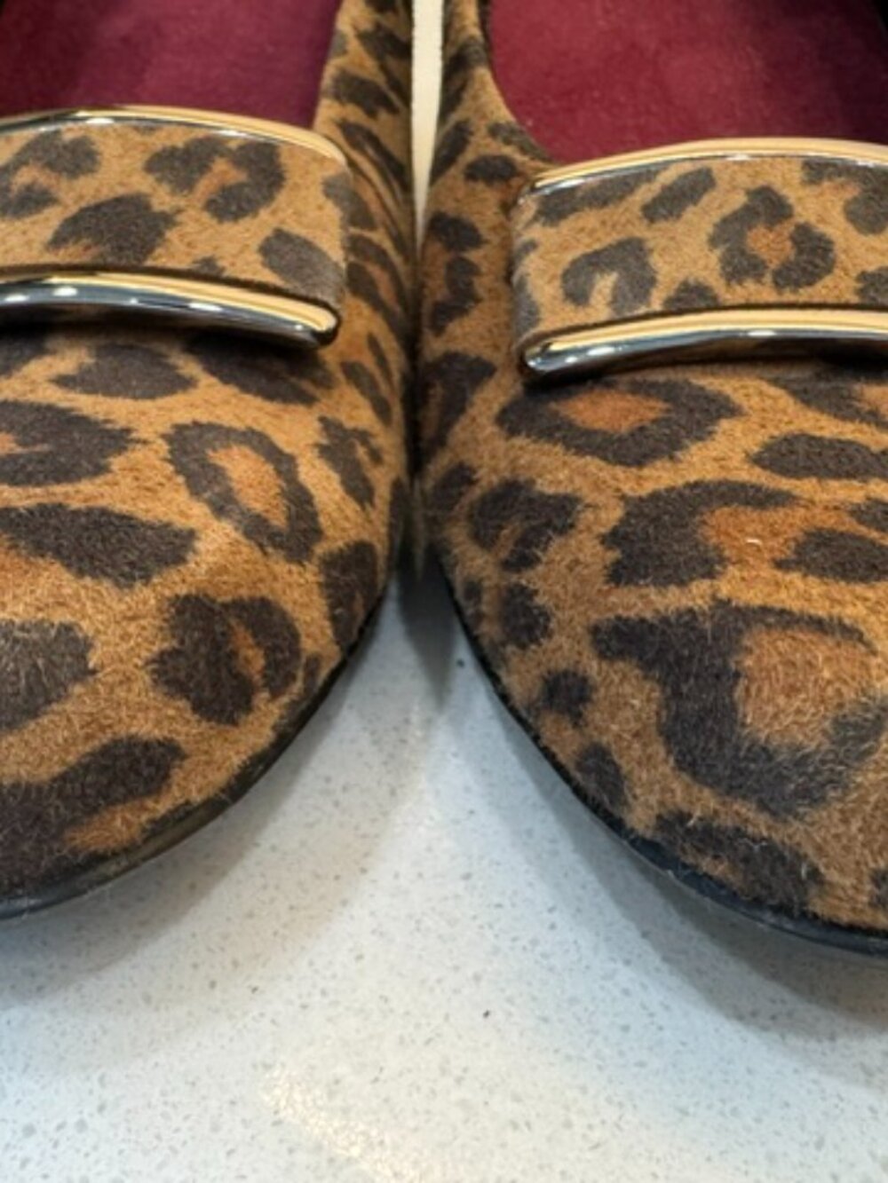 Munro "Mara" Suede Leopard Prtint pump sz 7 1/2 - Picture 2 of 6
